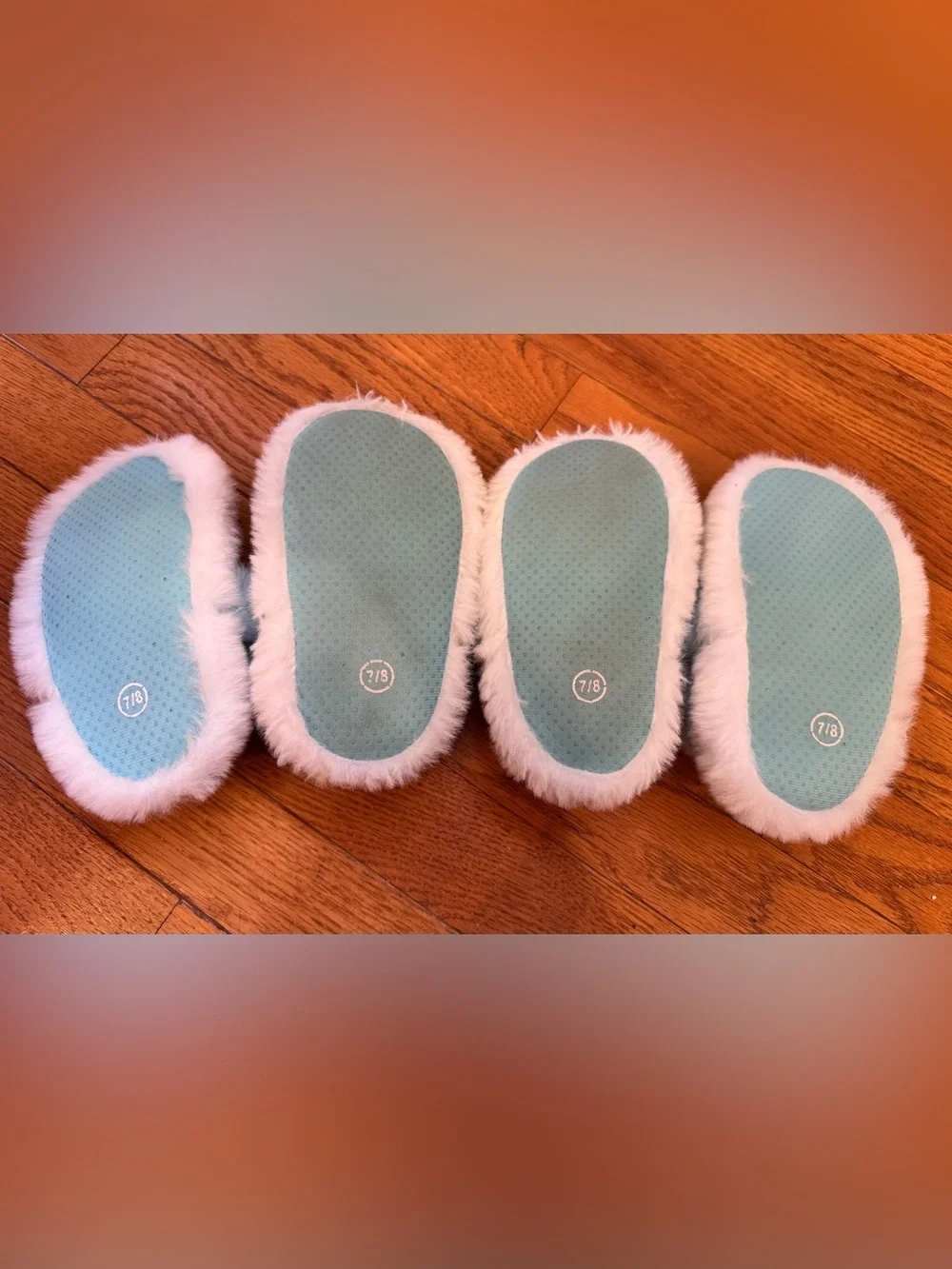 Tucker and Tate Frozen-Themed Kids Blue Plush Slippers- two pairs
